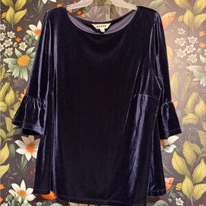 Boden Women's Midnight Velvet Blouse